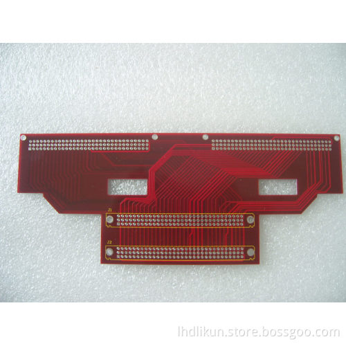 Double Sided PCB With Red Soldermask